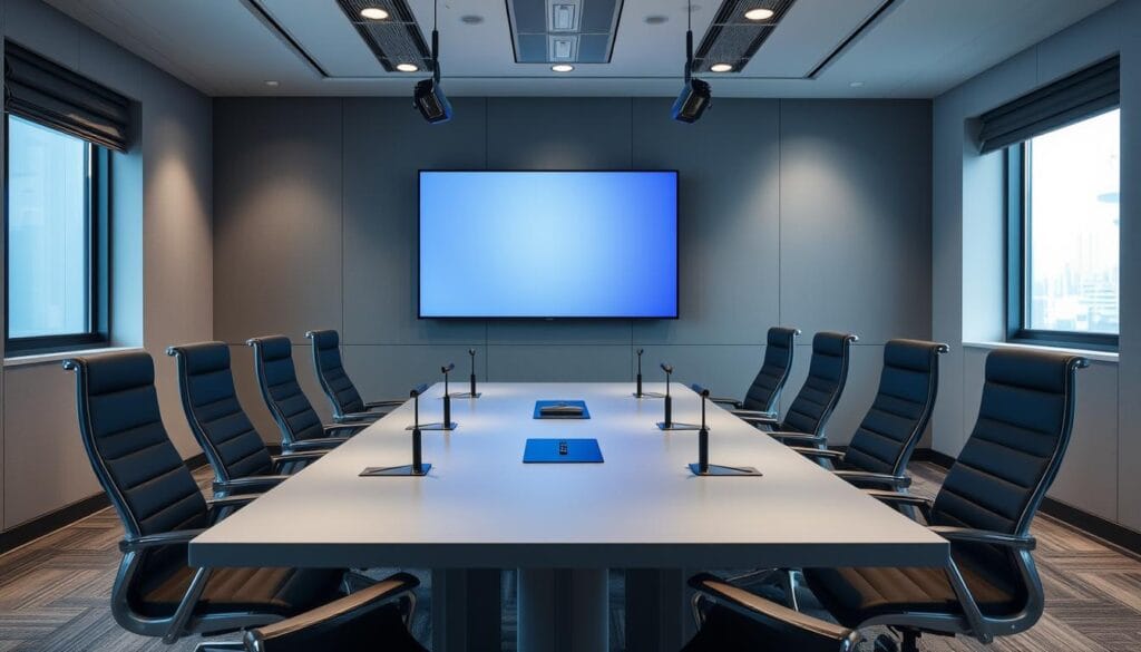 conference room av setup